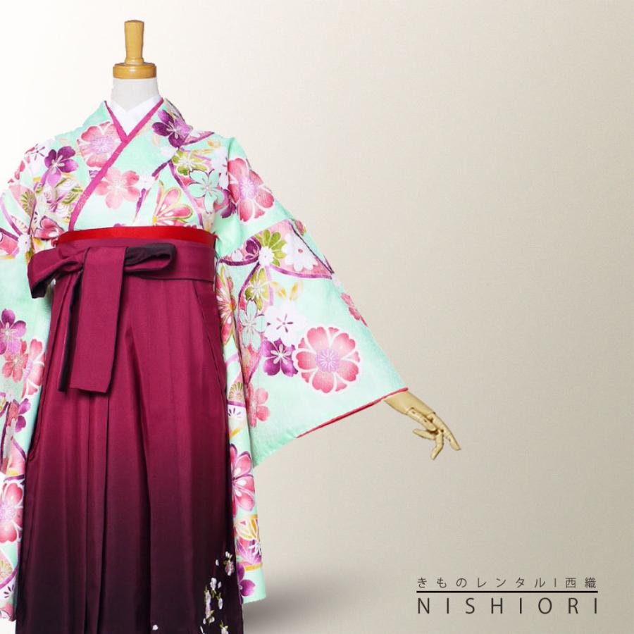 NISHIORI 二尺袖 着物 袴 レンタル商品 Club HL 送料無料 貸衣装 S