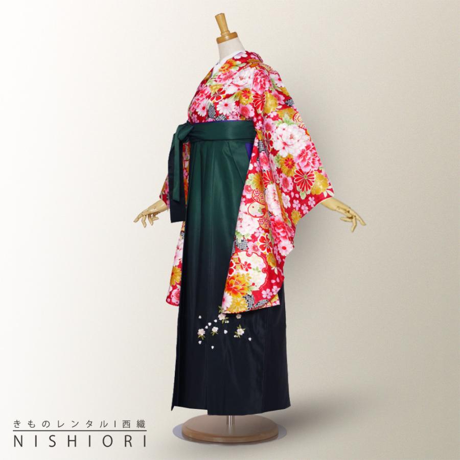 二尺袖 着物 袴 レンタル 貸衣装 Sサイズ Mサイズ Lサイズ 小学生 対応可 黒 赤 藤 緑 ブーツ選択可 NISHIORI 二尺袖 着物 袴 レンタル商品 貸衣装 Sサイズ Mサイズ L