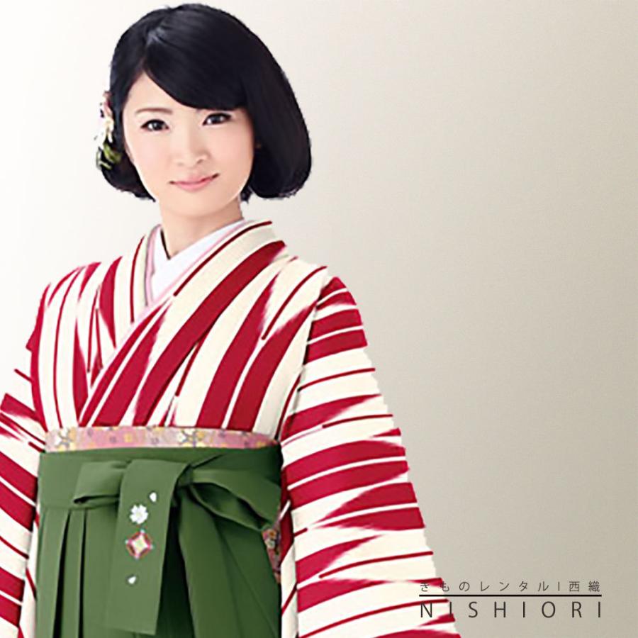 NISHIORI 二尺袖着物 刺繍袴 レンタル商品 送料無料 貸衣装 Mサイズ