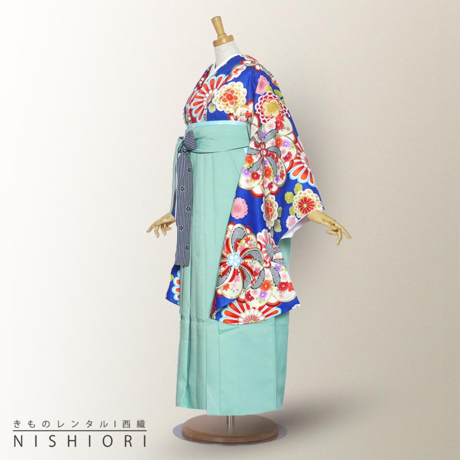 二尺袖 着物 袴 レンタル HL 貸衣装 小学生 ジュニアサイズ Sサイズ Mサイズ 緑 青 ブーツ選択可 NISHIORI 二尺袖 着物 袴 ハイクラス レンタル商品 送料無料 貸衣装 S