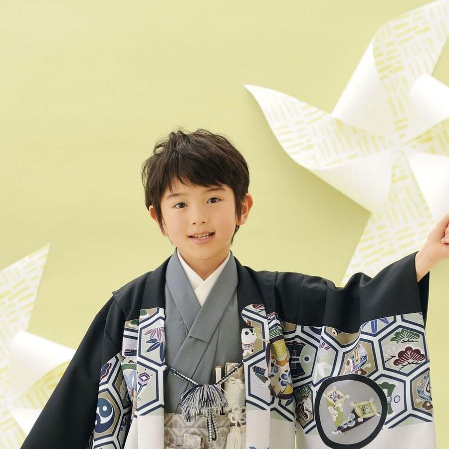 NISHIORI 式部浪漫 かんたん着付け レンタル商品 5歳の七五三 男の子 