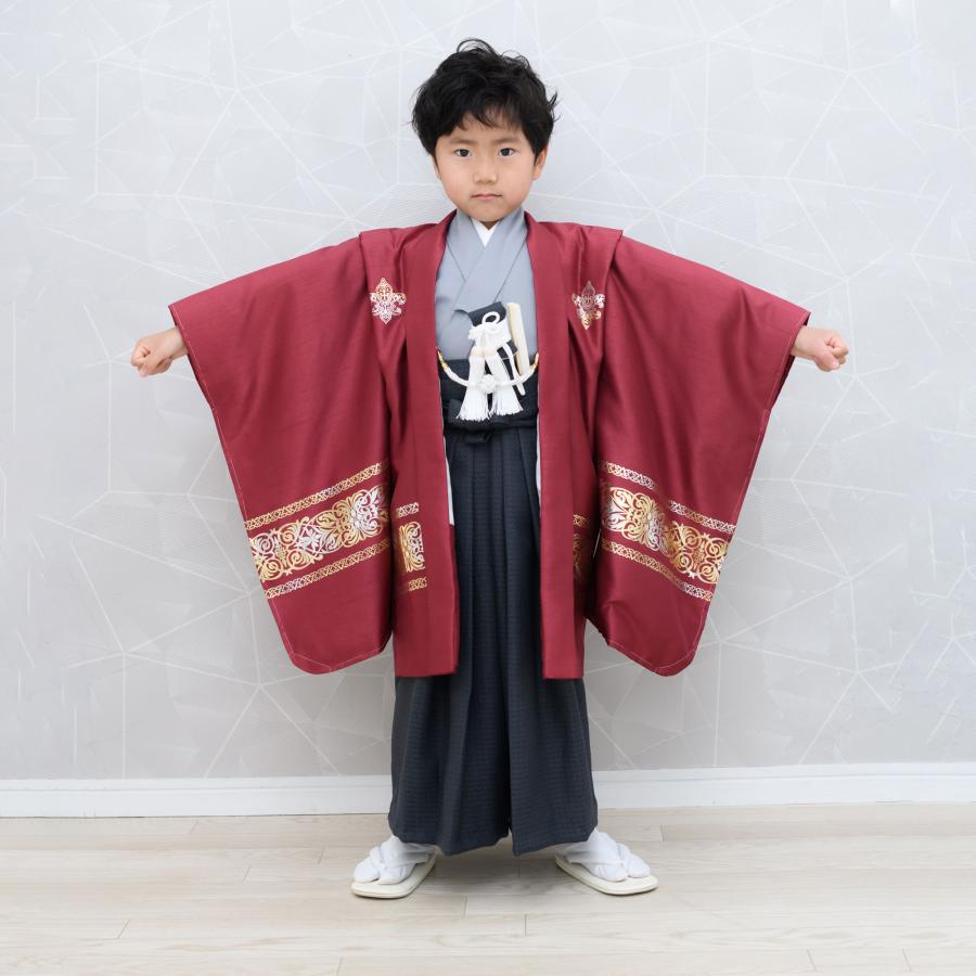 NISHIORI 爆買 京wakka レンタル 七五三 簡単着付け仕様 羽織袴 五歳
