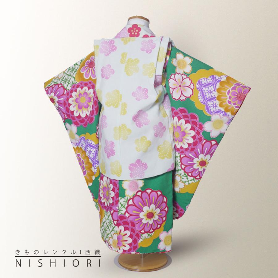 NISHIORI 花わらべ レンタル商品 3歳の七五三 女の子 被布コート 着物