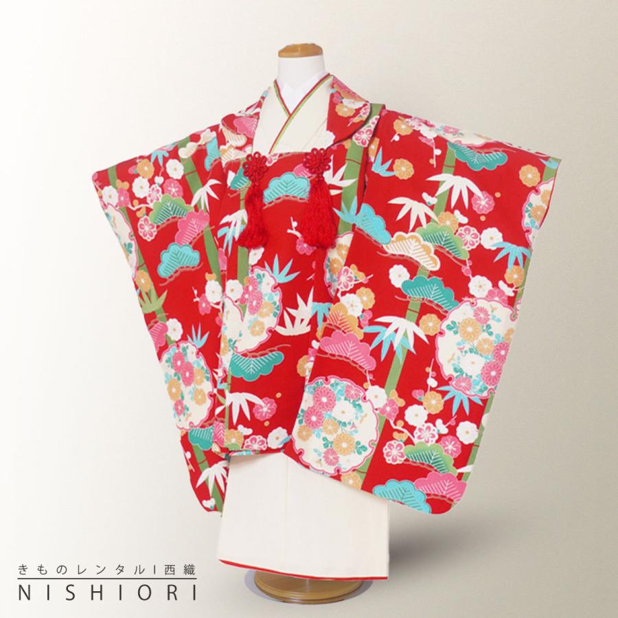 七五三 3歳 着物セット おりびと 織美桐 被布セット NISHIORI おりびと レンタル商品 3歳の七五三 女の子 被布コート 着物