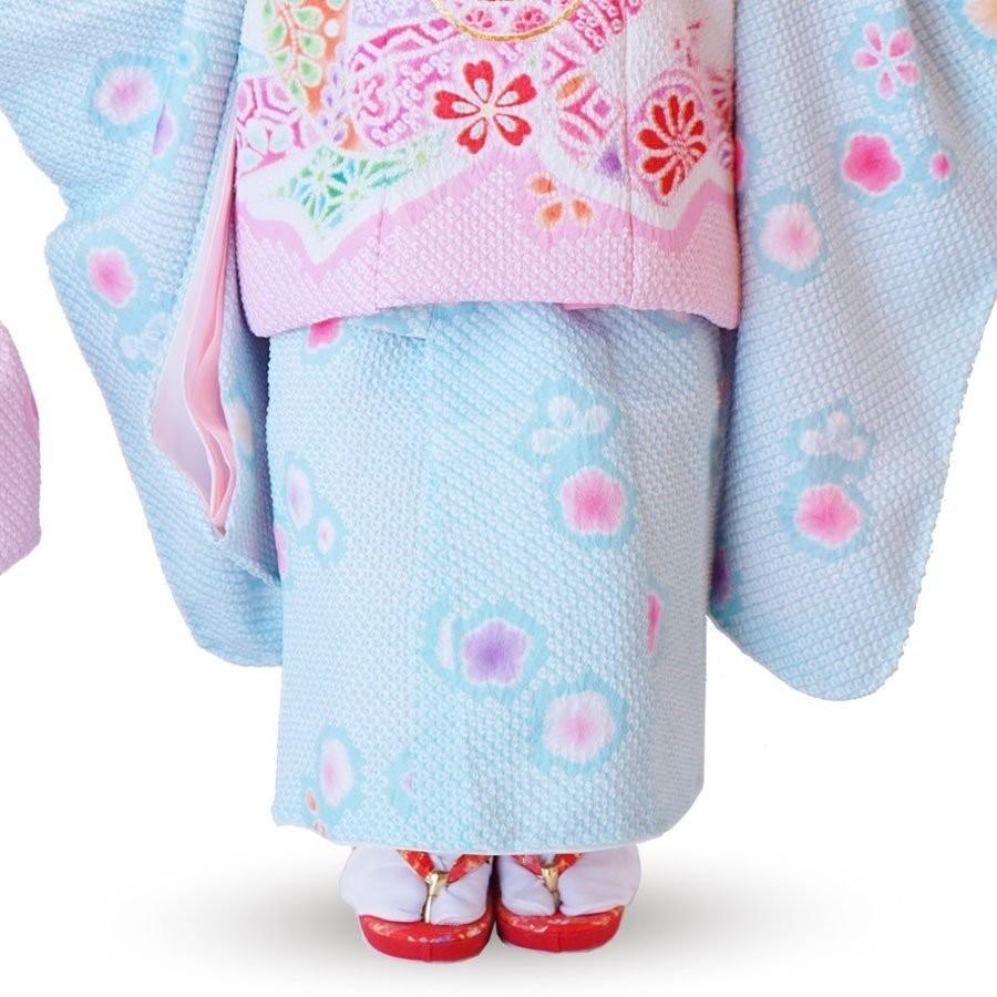 NISHIORI 総絞り レンタル商品 3歳の七五三 女の子 被布コート 着物