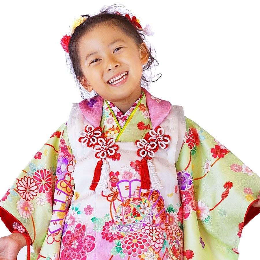 NISHIORI 正絹 レンタル商品 3歳の七五三 女の子 被布コート 着物 フル