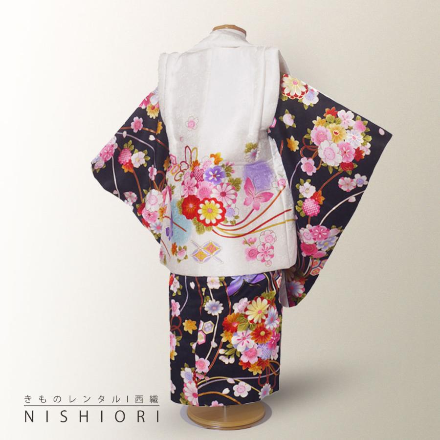 NISHIORI 花ひめ レンタル商品 3歳の七五三 女の子 被布コート 着物