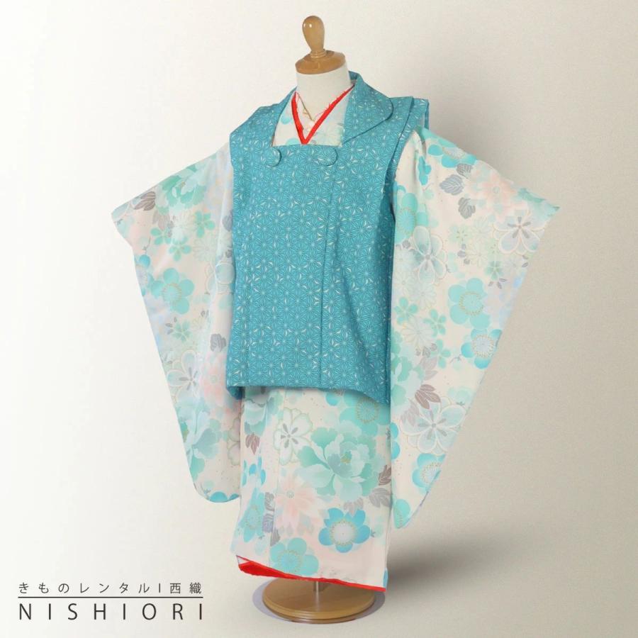 NISHIORI KAGURA レンタル商品 3歳の七五三 女の子 被布コート 着物