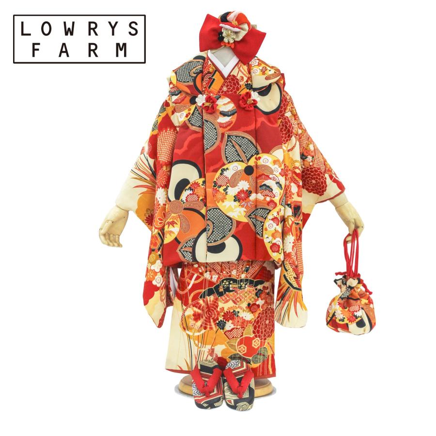 七五三　三才　女の子セット Catherine Cottage 被布セット 3歳女の子 七五三 753 三歳 花柄