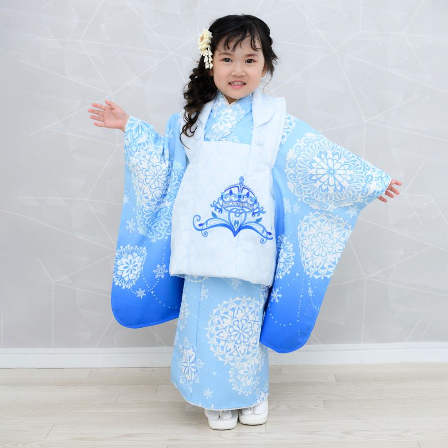 NISHIORI 京wakka 七五三 レンタル 女の子 3歳 着物 被布 753 NISHIORI 京wakka 七五三 レンタル 女の子 3歳 着物 被布 753