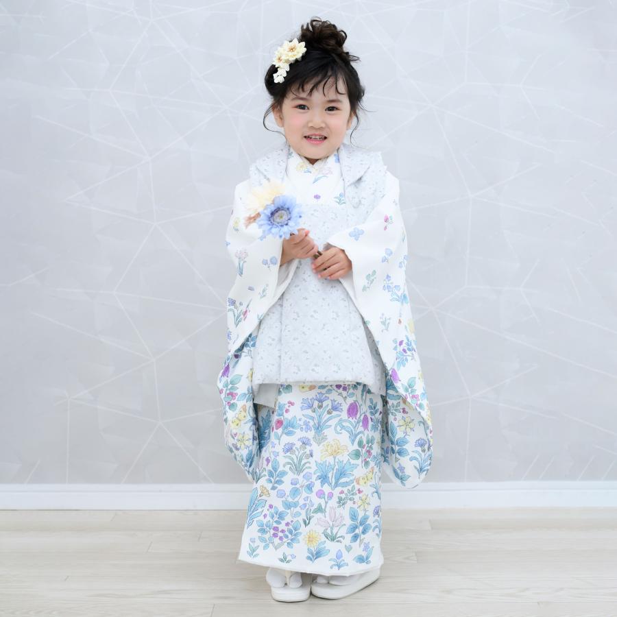 NISHIORI 京wakka 七五三 レンタル 女の子 3歳 着物 被布 753 NISHIORI 京wakka 七五三 レンタル 女の子 3歳 着物 被布 753