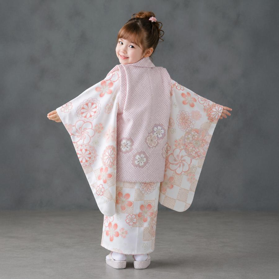 NISHIORI 【レンタル】七五三 女の子 3歳 着物 被布 753着物 フル