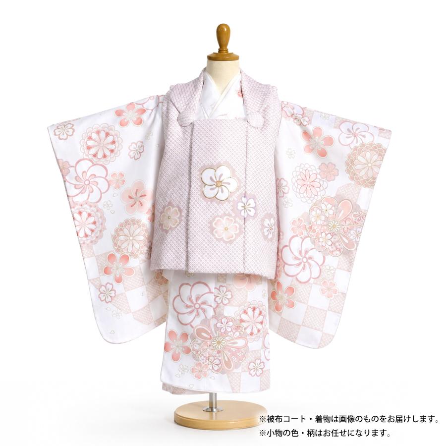 NISHIORI 【レンタル】七五三 女の子 3歳 着物 被布 753着物 フル