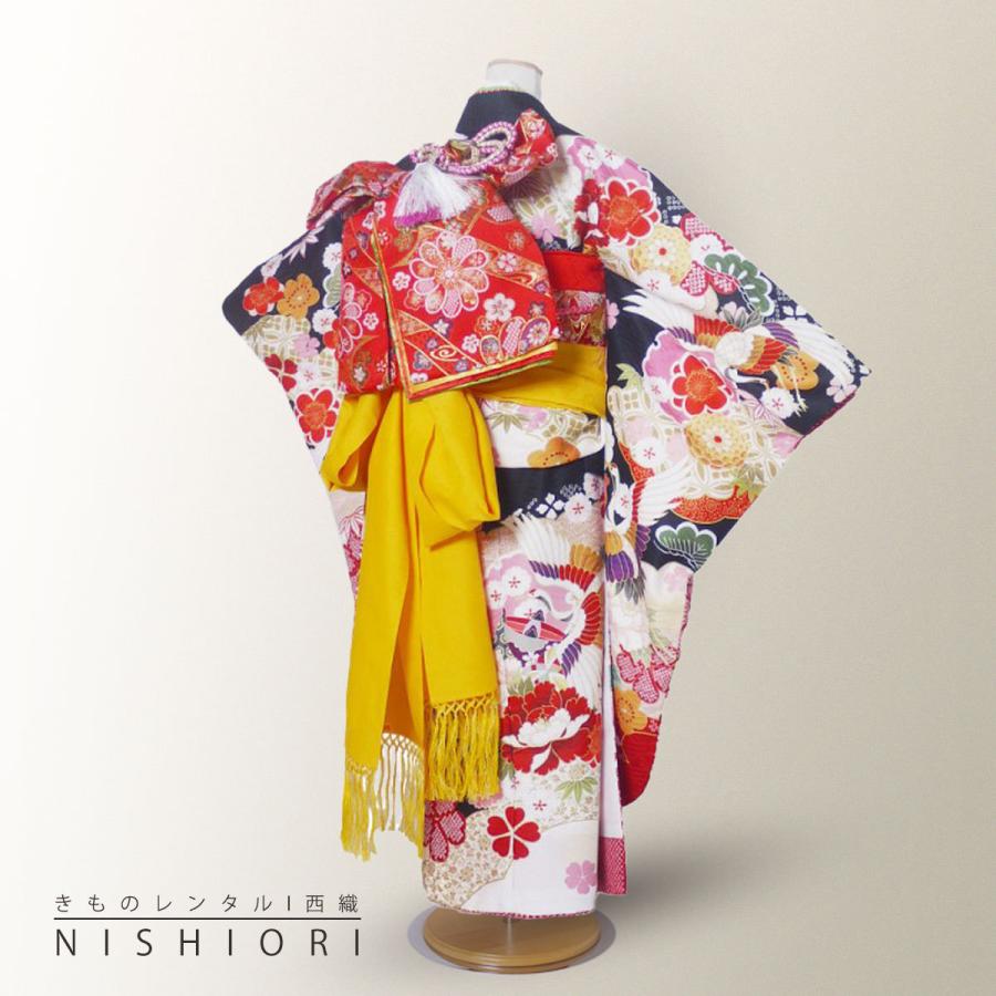 NISHIORI 式部浪漫 レンタル商品 7歳の七五三 女の子 四つ身 着物 帯