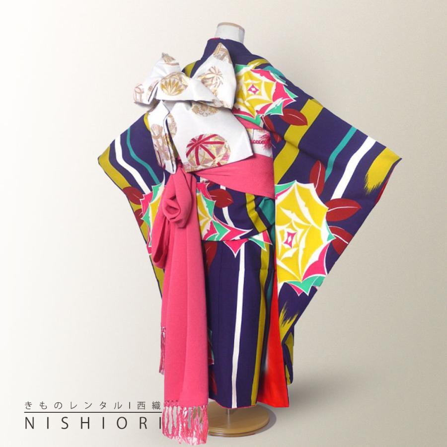 NISHIORI 新LILLI レンタル商品 7歳の七五三 女の子 四つ身 着物 帯