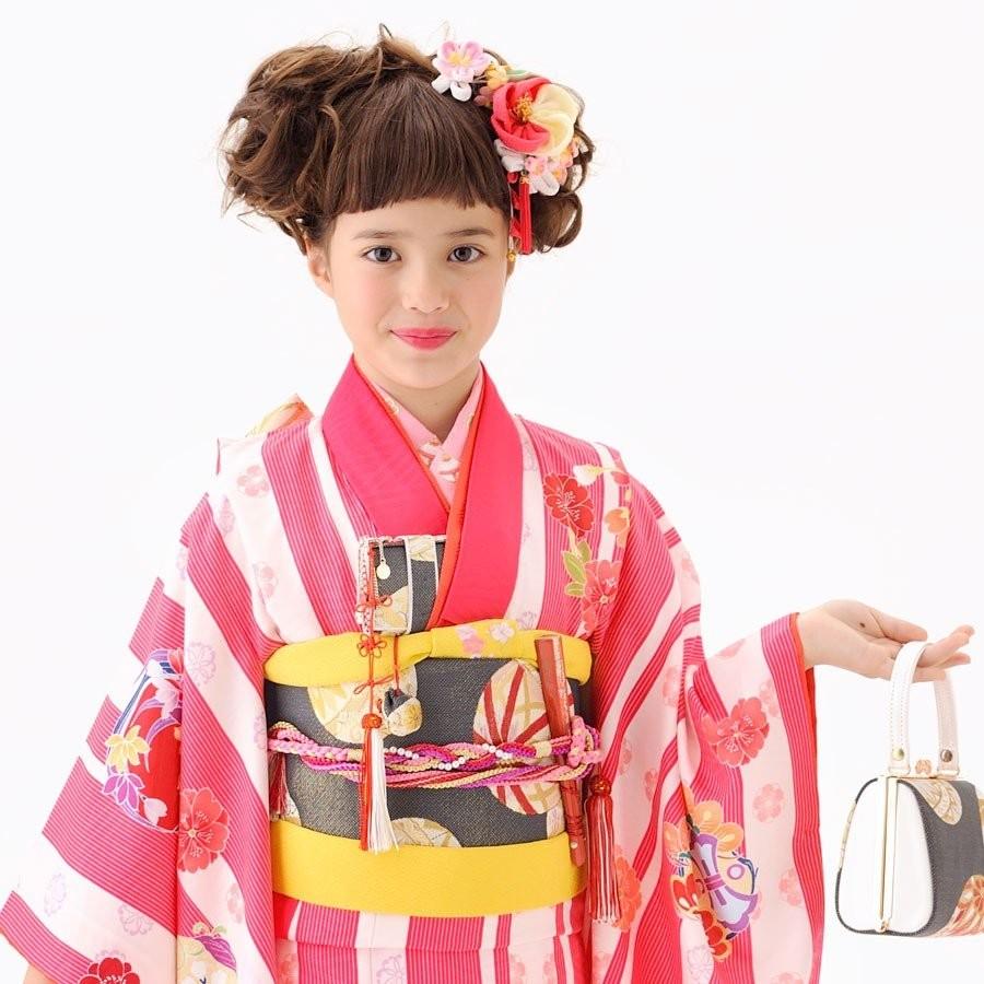 NISHIORI 爆買 KAGURA レンタル商品 7歳の七五三 女の子 四つ身 着物