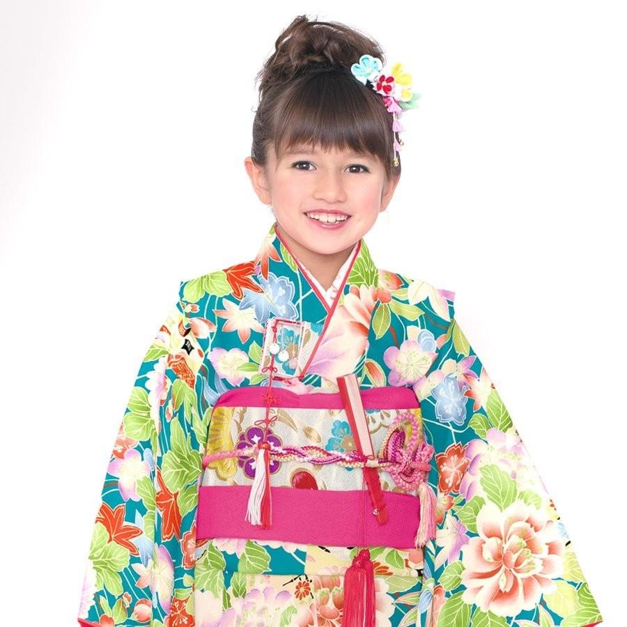 NISHIORI 式部浪漫 レンタル商品 7歳の七五三 女の子 四つ身 着物 帯