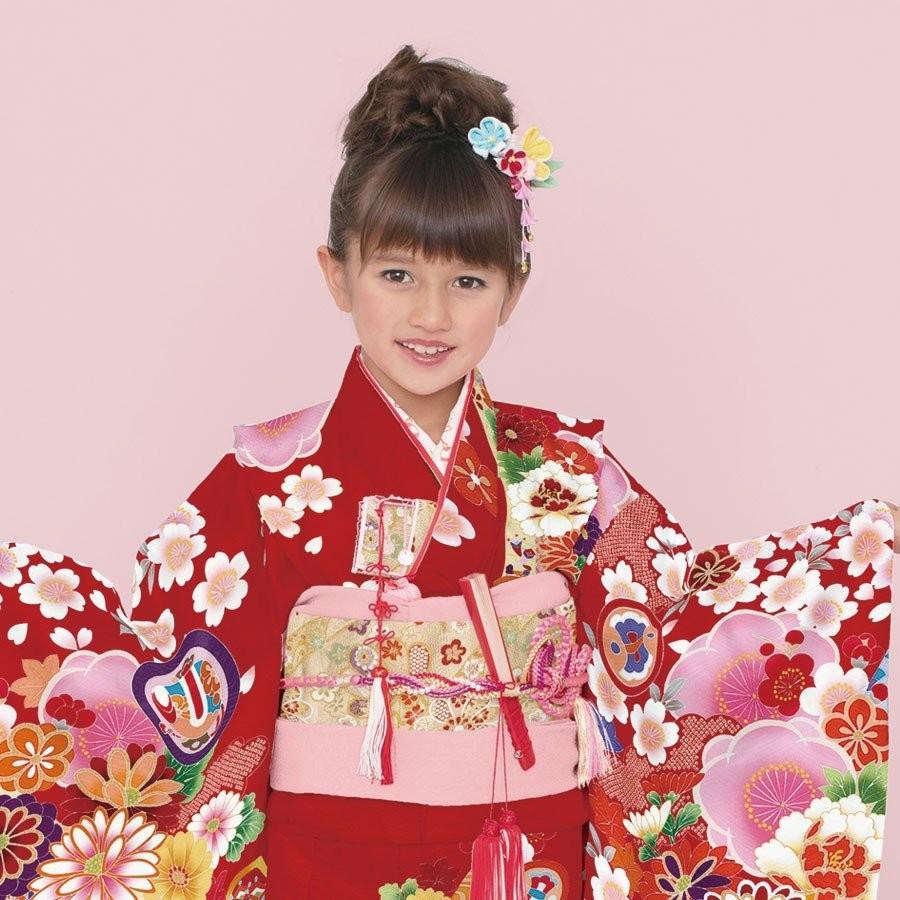 NISHIORI 式部浪漫 正絹 レンタル商品 7歳の七五三 女の子 四つ身 着物