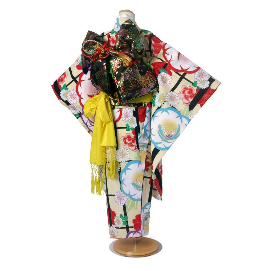 七五三用和装衣装 NISHIORI From KYOTO レンタル商品 7歳の七五三 女の子 四つ身 着物 帯