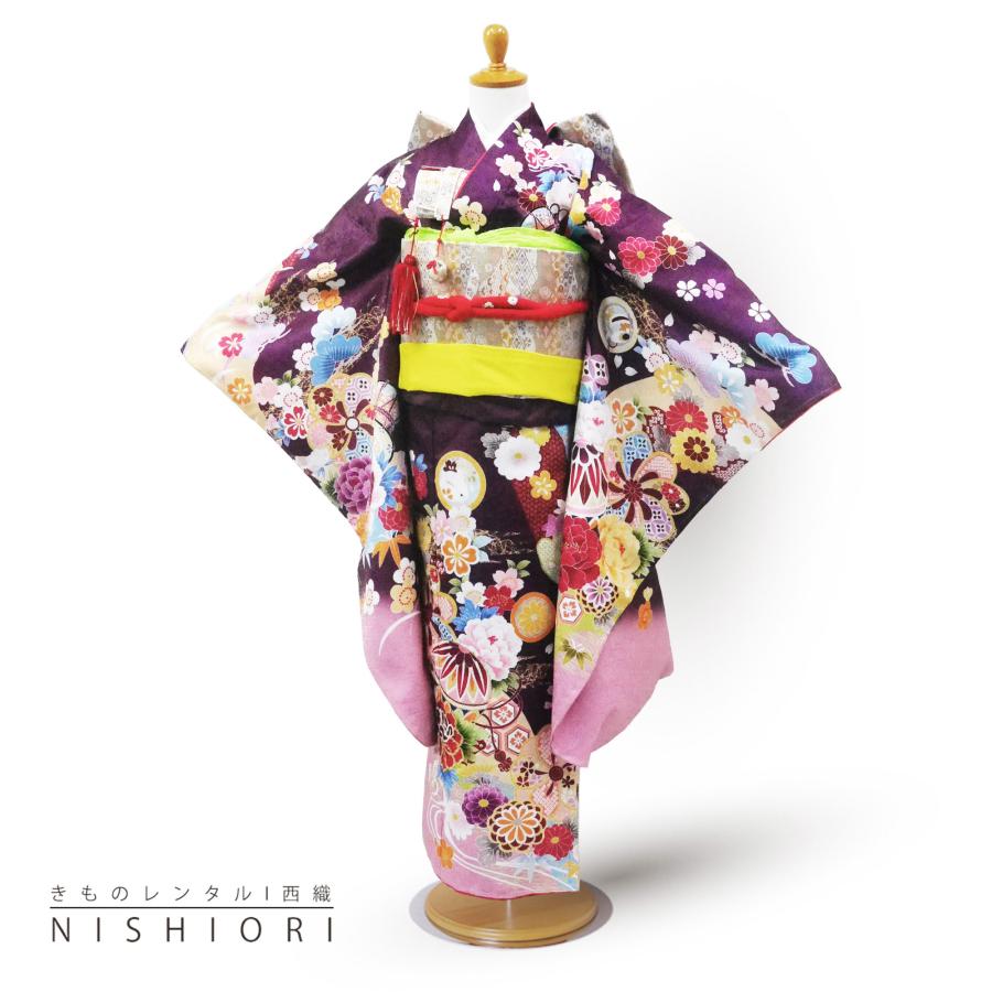 NISHIORI 七五三 レンタル商品 四つ身 着物 フルセット【7歳 貸衣装 七