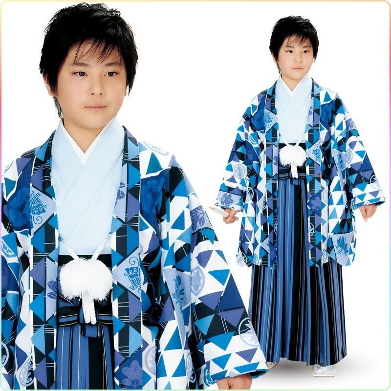NISHIORI ジュニア 男児 小学生 羽織 袴 着物 と 袴 レンタル商品 往復