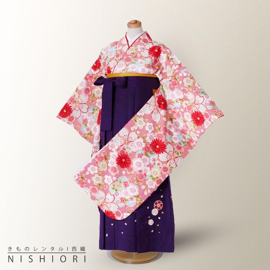NISHIORI 小町kids ジュニア キッズ 着物 と 袴 フルセット レンタル