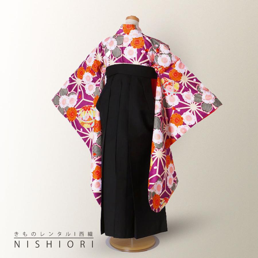 小町kids ジュニア キッズ 着物 袴 レンタル 往復十三参り 貸衣装 卒業式 ピンク 紫 パープル 小学生 ブーツ選択可 NISHIORI 小町kids ジュニア キッズ 着物 袴 レンタル商品 往復送料
