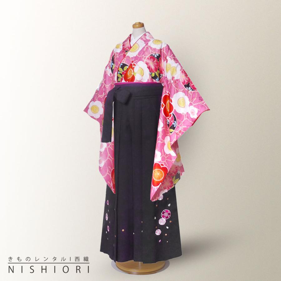 小町kids ジュニア キッズ 着物 袴 レンタル 往復十三参り 貸衣装 卒業式 ピンク 紫 パープル 小学生 ブーツ選択可 NISHIORI 小町kids ジュニア キッズ 着物 袴 レンタル商品 往復送料