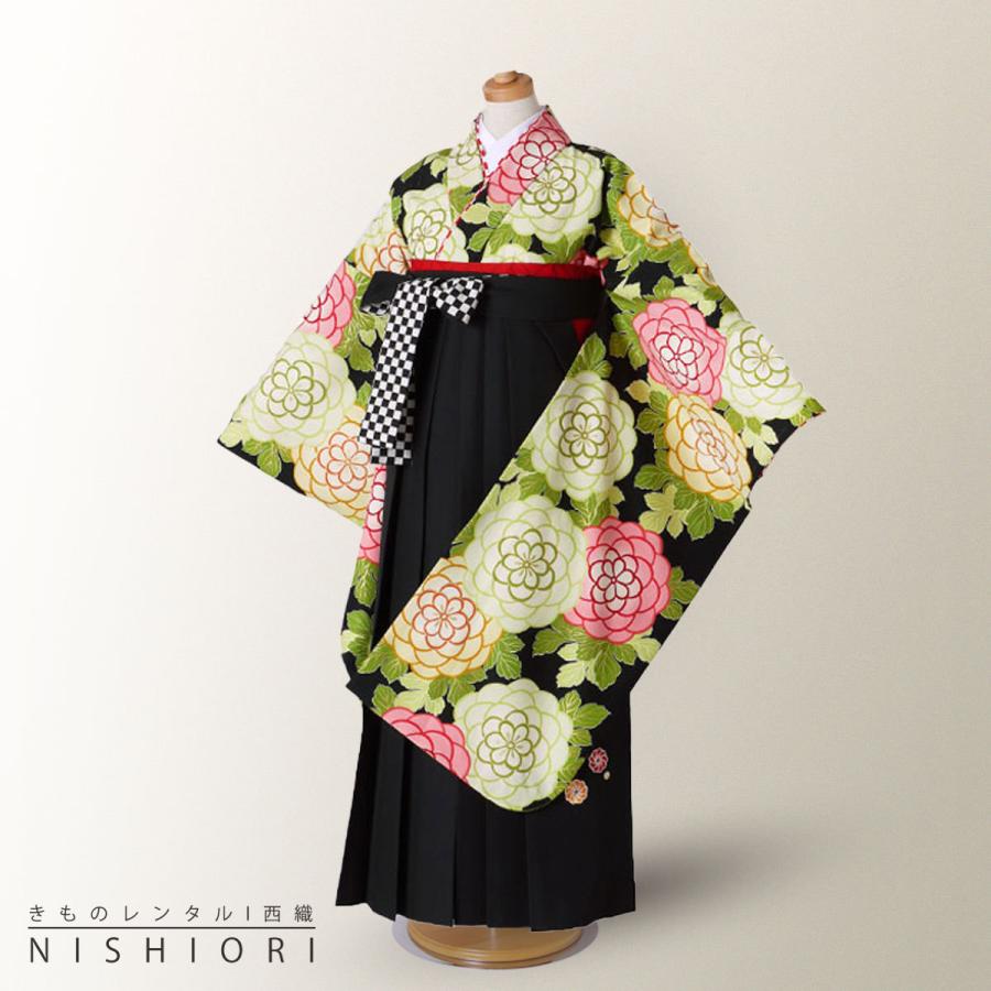 紅一点 ジュニア サイズ ブランド 二尺袖 着物 袴 レンタル 往復貸衣装 卒業式 ジュニア 小学生 対応 緑 黒 ブーツ選択可 NISHIORI 紅一点 ジュニア サイズ ブランド 二尺袖 着物 袴 レンタル