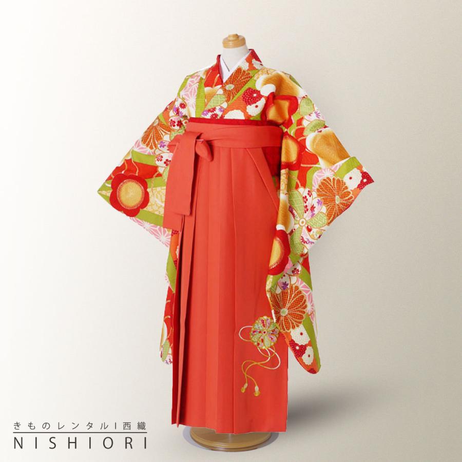 NISHIORI ジュニア 二尺袖 着物 袴 レンタル商品 九重 ブランド 往復