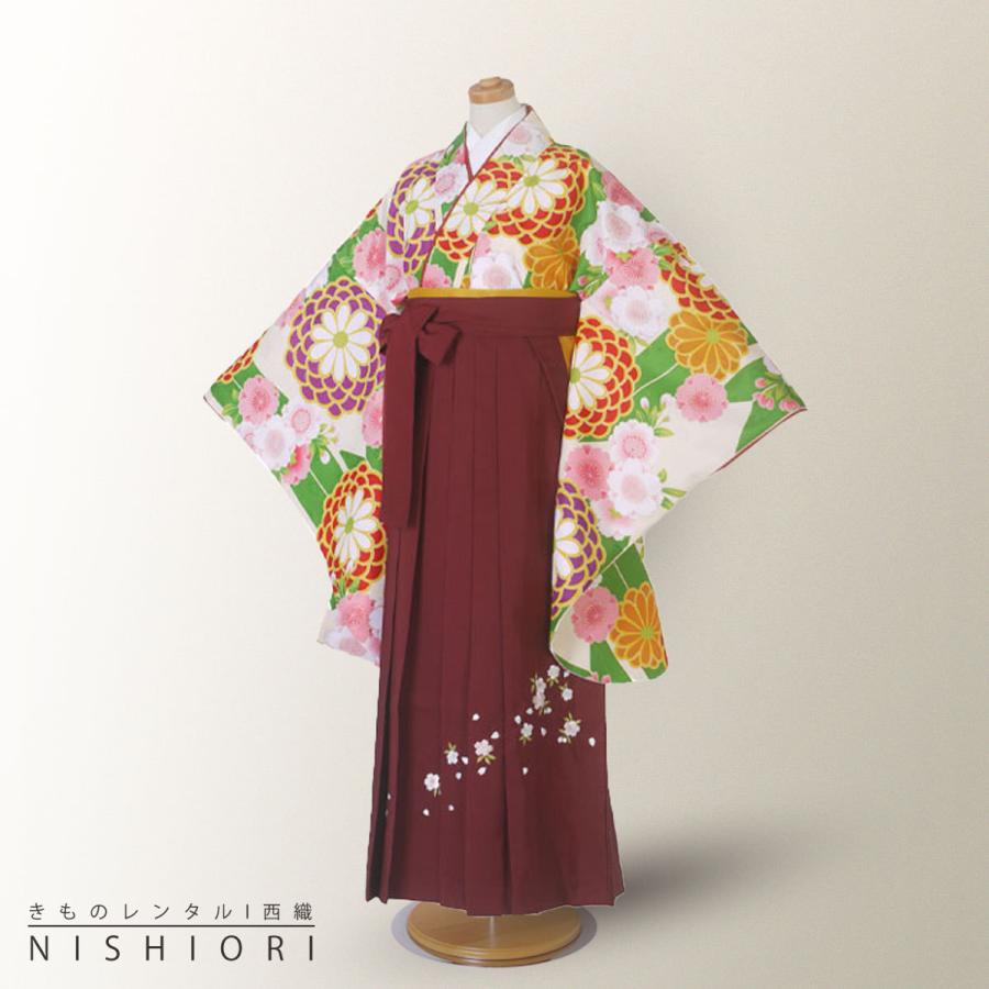NISHIORI 卒業式 二尺袖 ジュニア 着物 レンタル商品 小町kids 袴 往復