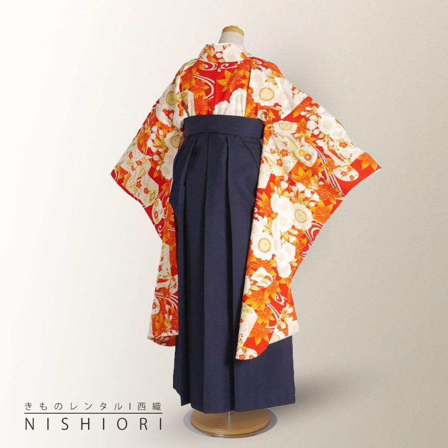 レンタル ちはやふる × JAPAN STYLE 貸衣装 ジュニア 二尺袖 着物 袴 CJ1 クリーム エンジ 刺繍 ブーツ選択可 NISHIORI レンタル商品 ちはやふる × JAPAN STYLE 貸衣装 ジュニア 二