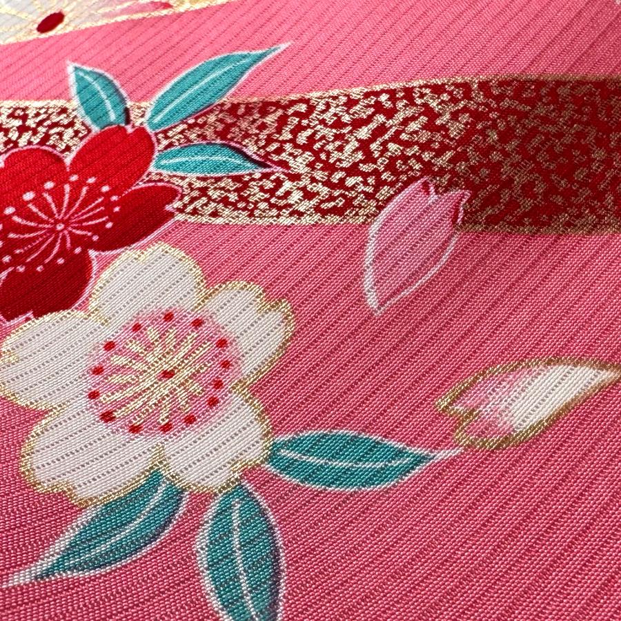 NISHIORI レンタル 【夏用 絽】正絹 女児 産着 ピンク お宮参り 着物 
