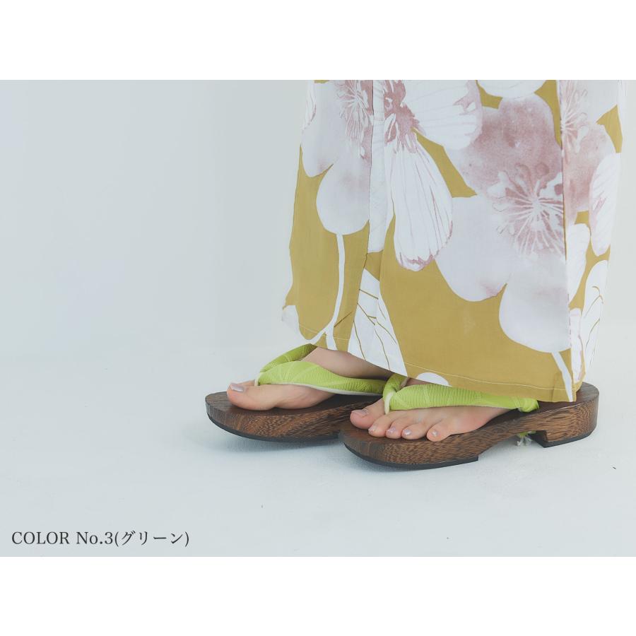 NISHIORI おしゃれ 浴衣 下駄 コレクション 麻の葉 模様 鼻緒 クール