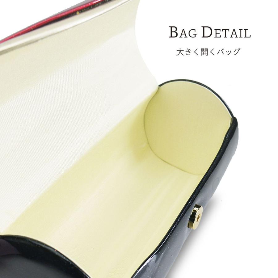NISHIORI 草履バッグ セット 振袖用 エナメル グリッター 円筒型