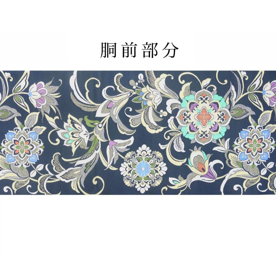 NISHIORI 袋帯 アラベスク 唐草 花柄 西陣織 大光織物 お仕立て NISHIORI 袋帯 アラベスク 唐草 花柄 西陣織 大光織物 お仕立て