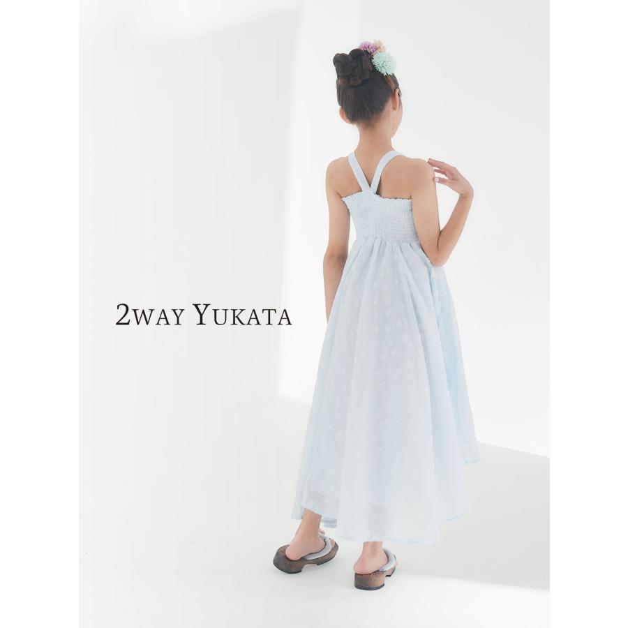 NISHIORI ワンピースにもなる2WAY 浴衣 3点セット 作り帯タイプ NISHIORI ワンピースにもなる2WAY 浴衣 3点セット 作り帯タイプ