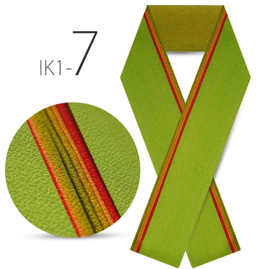 NISHIORI 5重 レイヤー 重ね衿 金糸 使用 選べる 7色 赤 緑 橙 黄