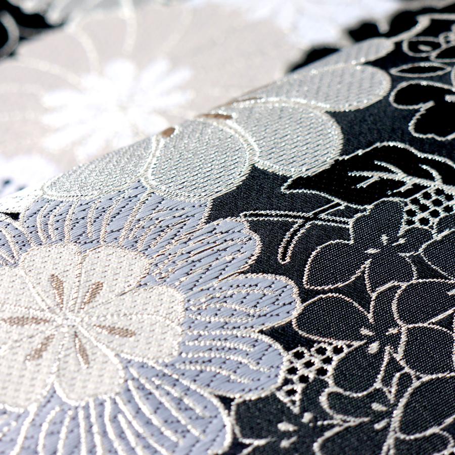 NISHIORI フォーマル 袋帯 全通 古典 菊 ブラック 黒 小杉織物 お