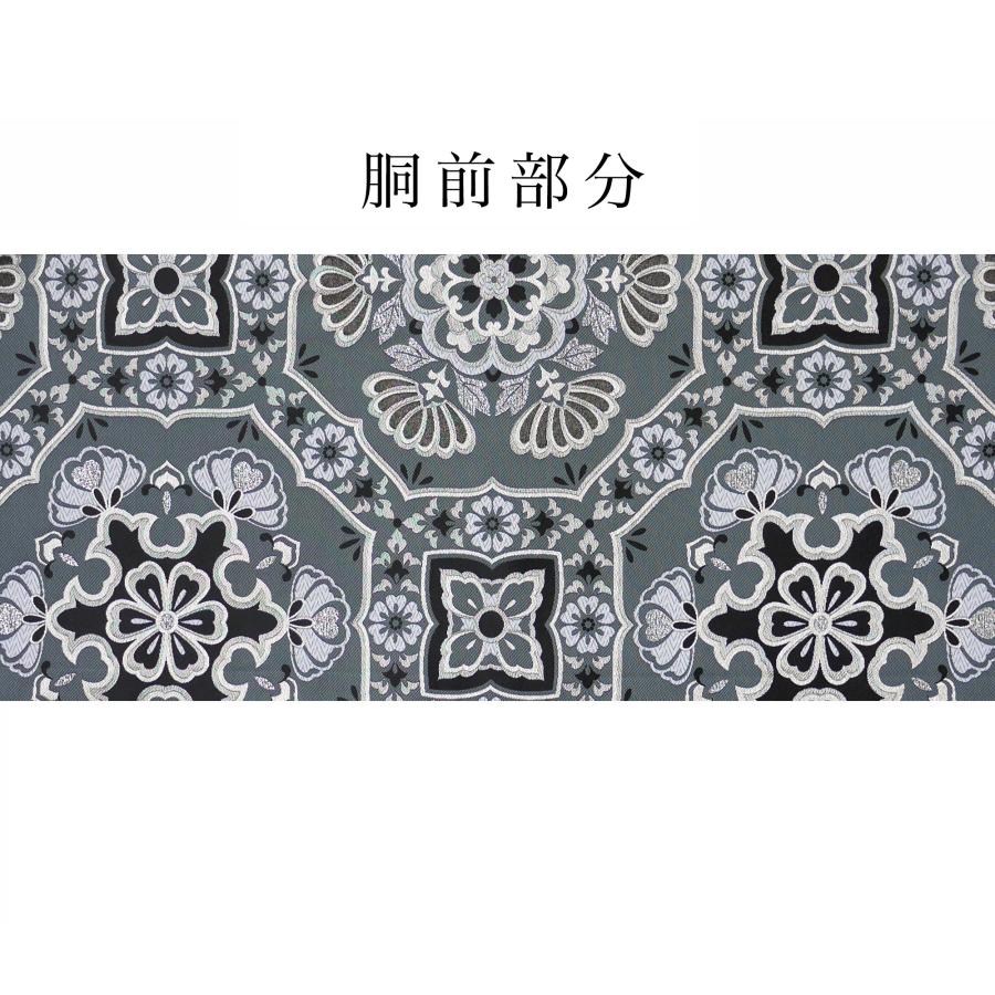 NISHIORI フォーマル 袋帯 全通 古典 和柄 グレー シルバー 小杉織物