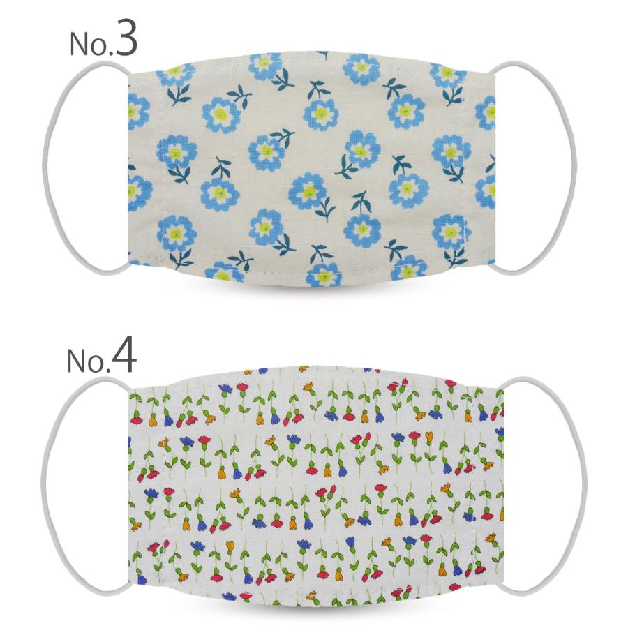 子ども　ハンドメイドマスク　2点／やわらかコットンリネン NISHIORI 子供 マスク 2枚セット 呼吸楽 洗える 肌に優しい コットン