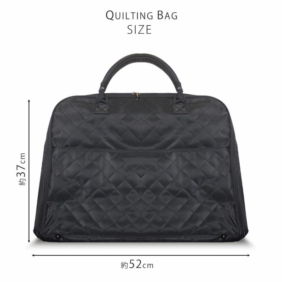 きものバッグ 2点セット 和装 キルティングバッグ 黒 和洋兼用 男女  