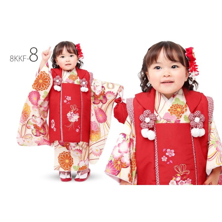 小町kids ブランド 被布コート セット 選べる8柄【9点セット】【被布  