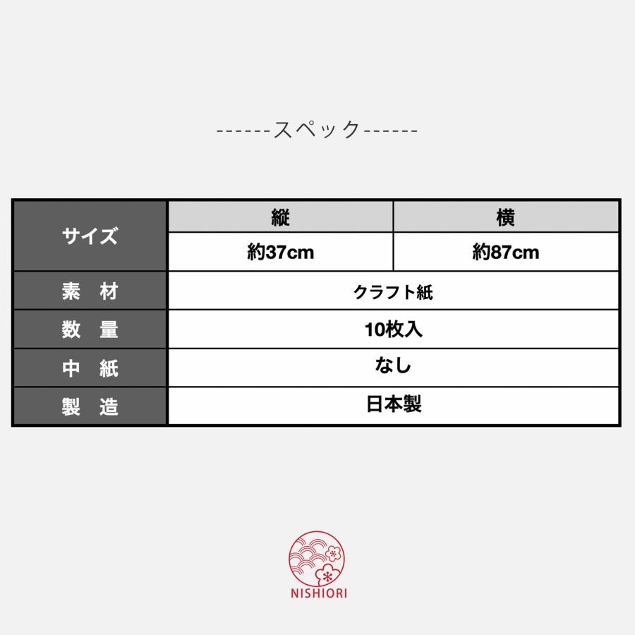 NISHIORI 着物用 たとう紙 お徳な 10枚セット 無地 日本製 お買得10枚
