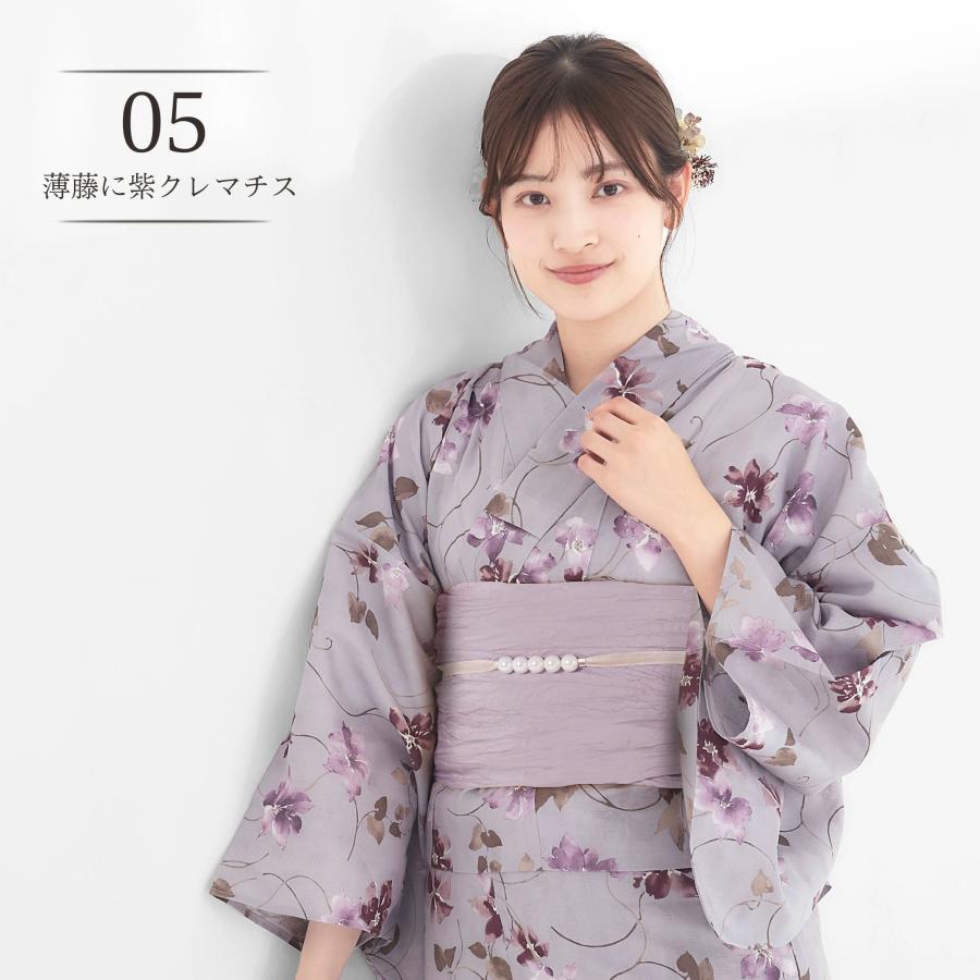 NISHIORI 二部式 レディース 浴衣 3点セット 上衣 下衣 兵児帯 NISHIORI 二部式 レディース 浴衣 3点セット 上衣 下衣 兵児帯