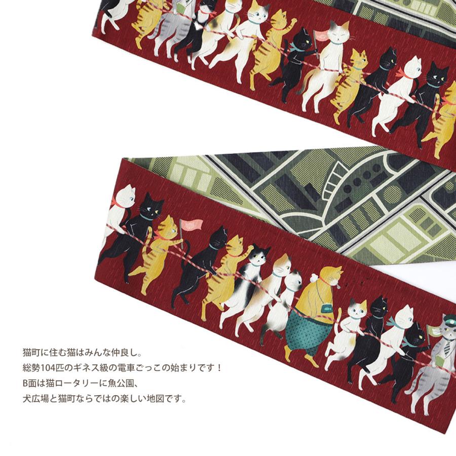 NISHIORI wakka 半巾帯 小袋帯 電車ごっこ 京 wa・kka 正絹帯 NISHIORI wakka 半巾帯 小袋帯 電車ごっこ 京 wa・kka 正絹帯