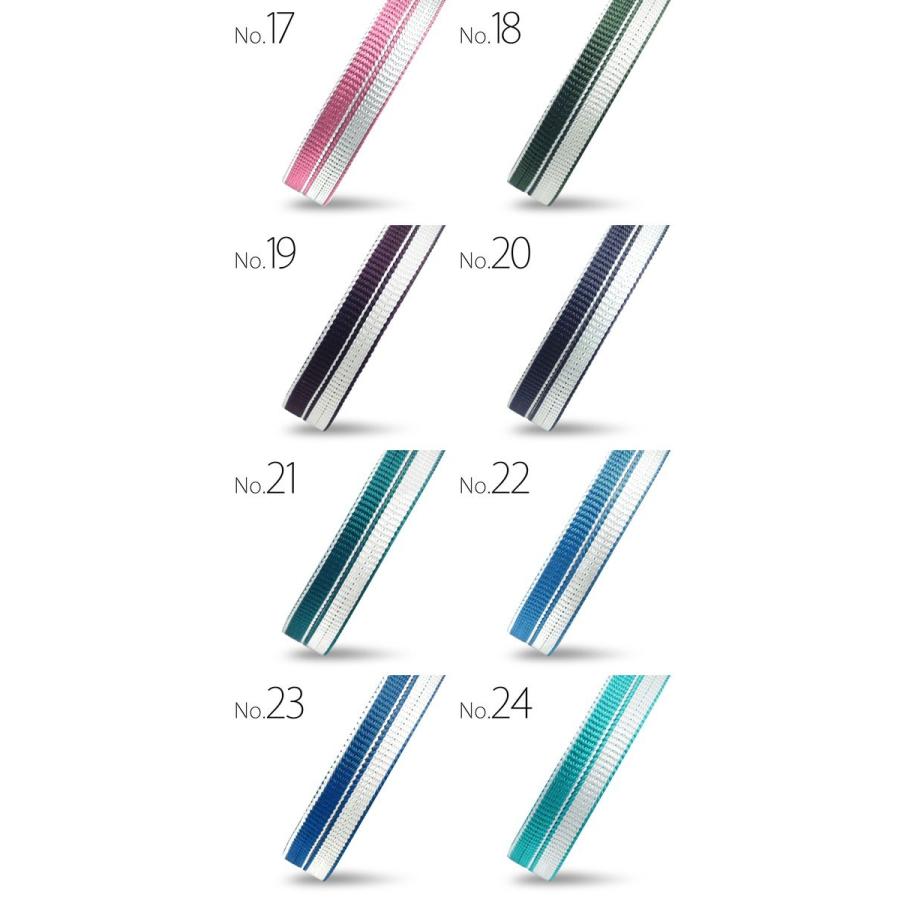 NISHIORI メール便可 両面縁取り リバーシブル 三分紐 正絹 選べる32色  
