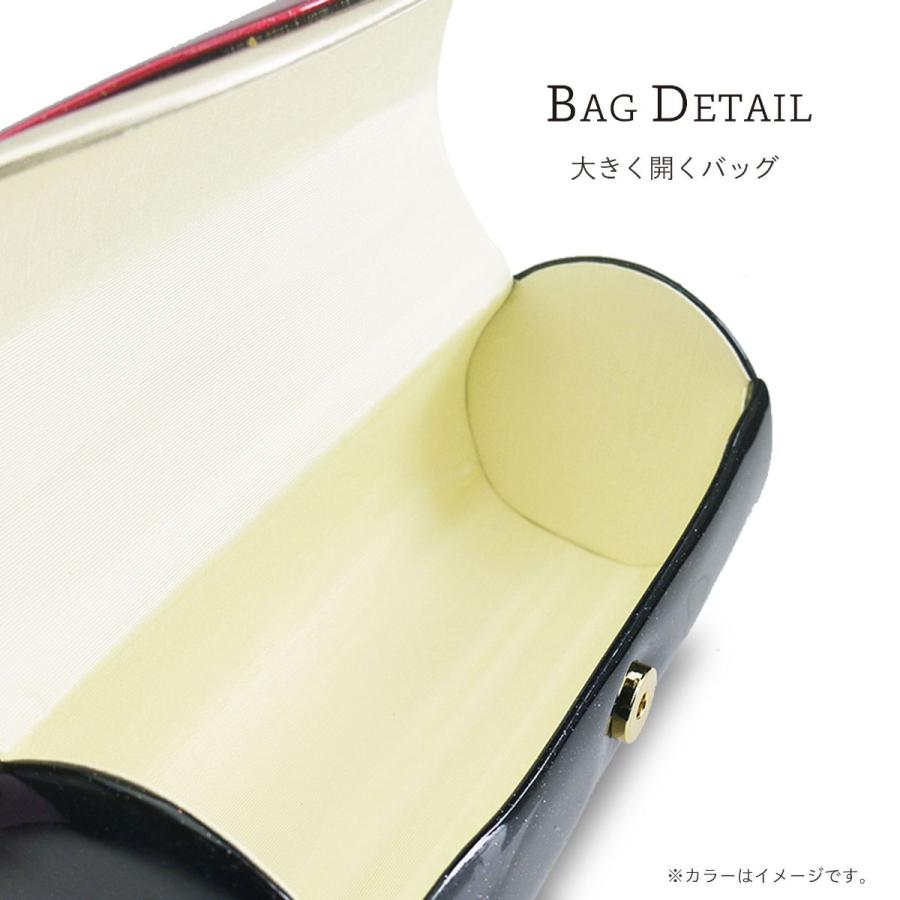 NISHIORI 草履バッグ セット 振袖用 エナメル グリッター 円筒型