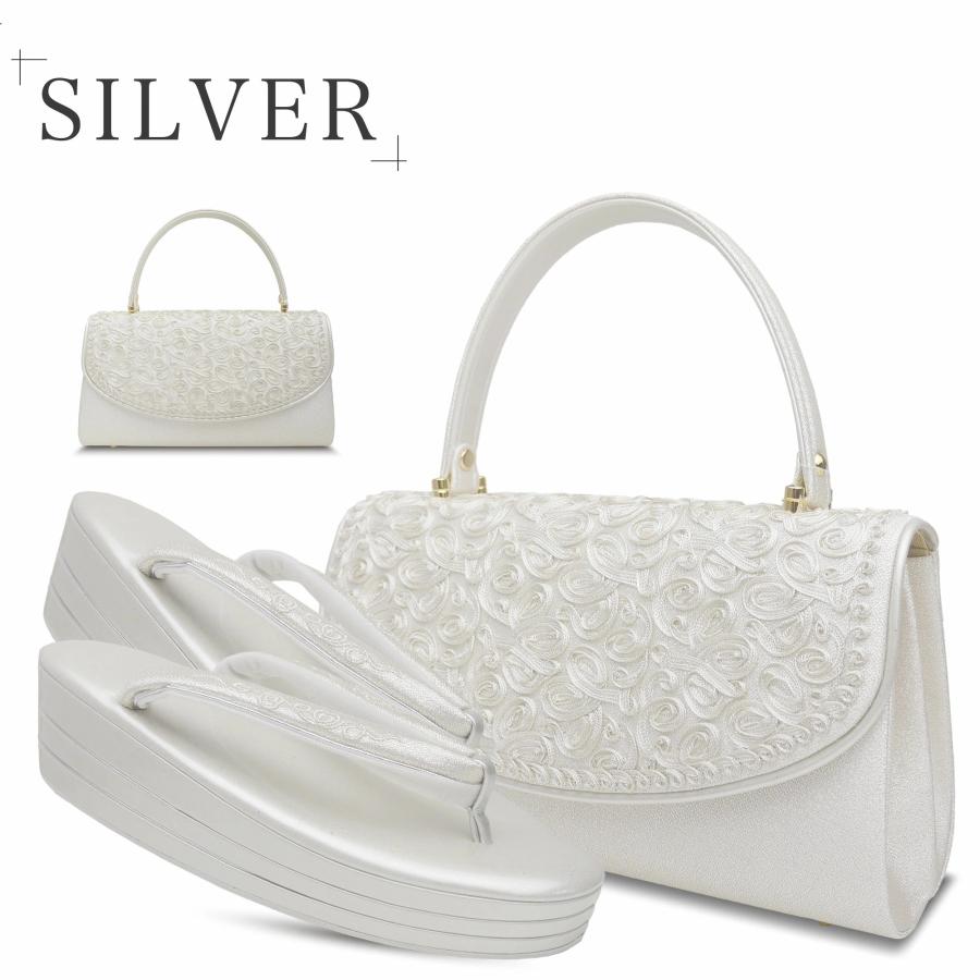 NISHIORI 世美庵 コード刺繍 草履バッグセット 留袖 訪問着 S M L LL