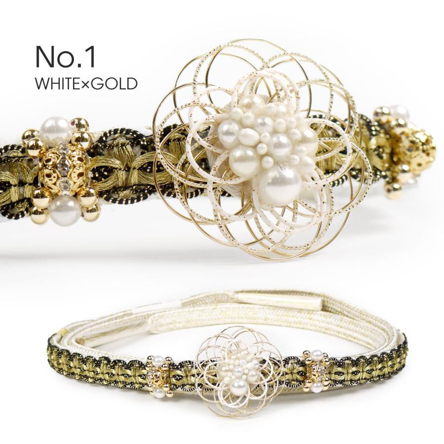 NISHIORI 約4.5cmのチャームがインパクト大! 振袖用 帯締め 正絹 帯〆